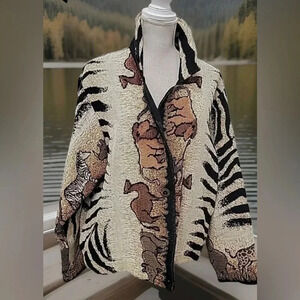Sugar Street Weavers USA Made Safari Multi Tapistry Jacket